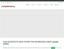 Tablet Screenshot of funscientists.com